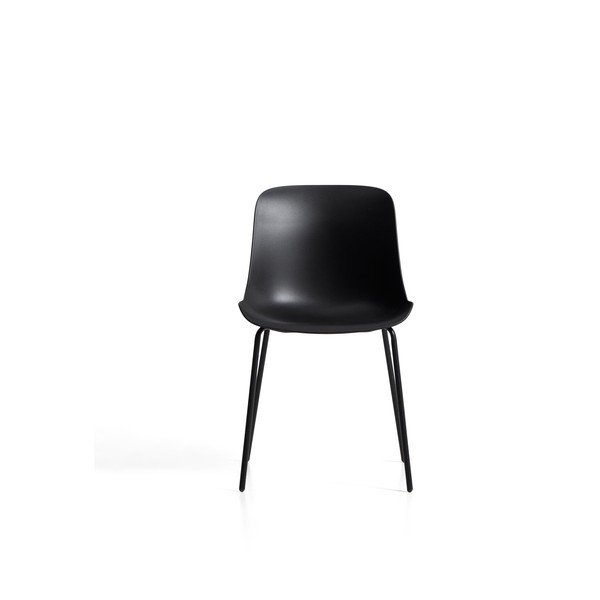 Fekete műanyag kerti szék Altea – Kave Home-image-3