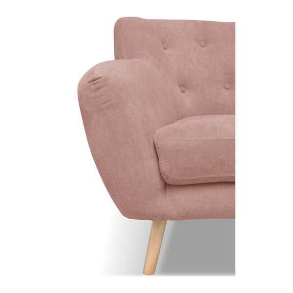 London világos rózsaszín kanapé, 192 cm - Cosmopolitan design-image-3