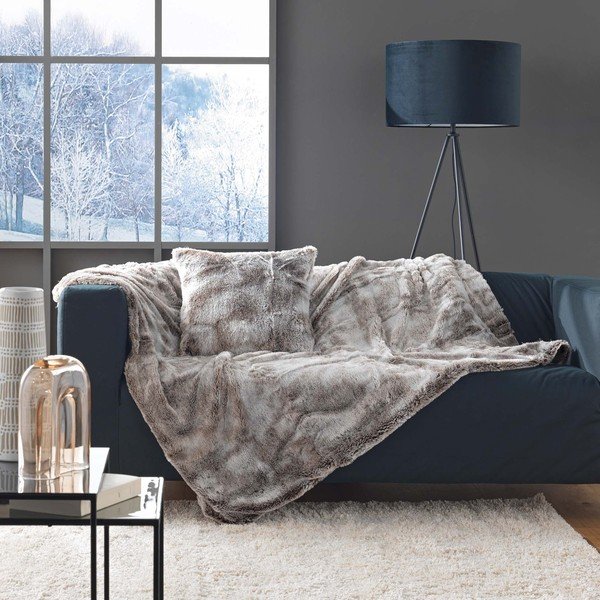 Műszőrme díszpárna 45x45 cm Antartic – douceur d'intérieur-image-1