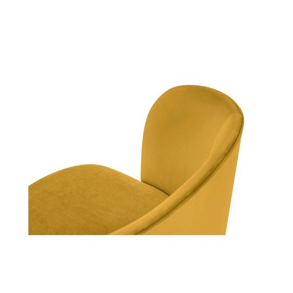 Aurora sárga étkezőszék bársony kárpittal - Windsor & Co Sofas-image-3