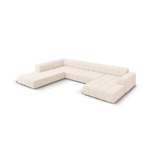 Krémszínű sarokkanapé (bal oldali-U alakú) Chicago – Cosmopolitan Design-image-3
