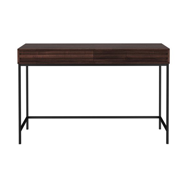 Íróasztal diófa dekoros asztallappal 50x120 cm Celine – Støraa-image-1