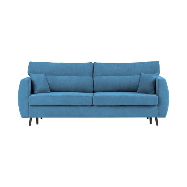Brisbane háromszemélyes kék kinyitható kanapé tárolóval, 231 x 98 x 95 cm - Cosmopolitan design