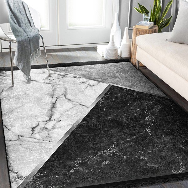 Fehér-fekete szőnyeg 80x150 cm – Mila Home-image-4