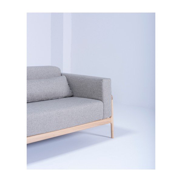 Fawn Plus szürke kanapé tölgyfából, 240 cm - Gazzda-image-4