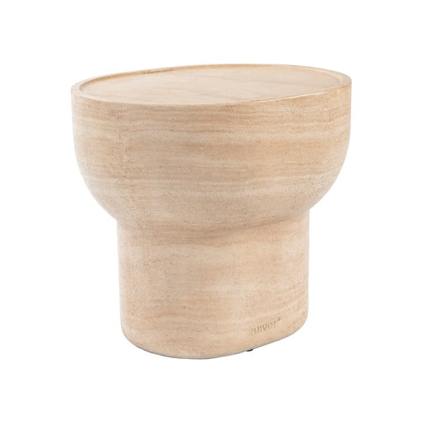 Tárolóasztal kő dekorral 42x50 cm Noble – Zuiver