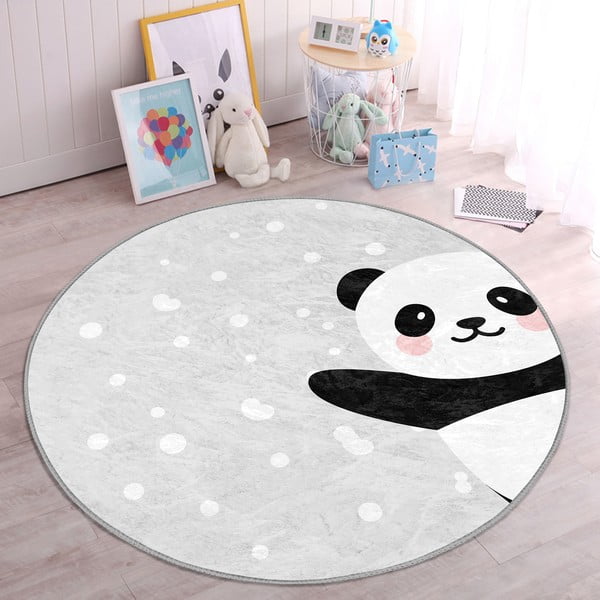 Világosszürke gyerek szőnyeg ø 120 cm Comfort – Mila Home-image-4