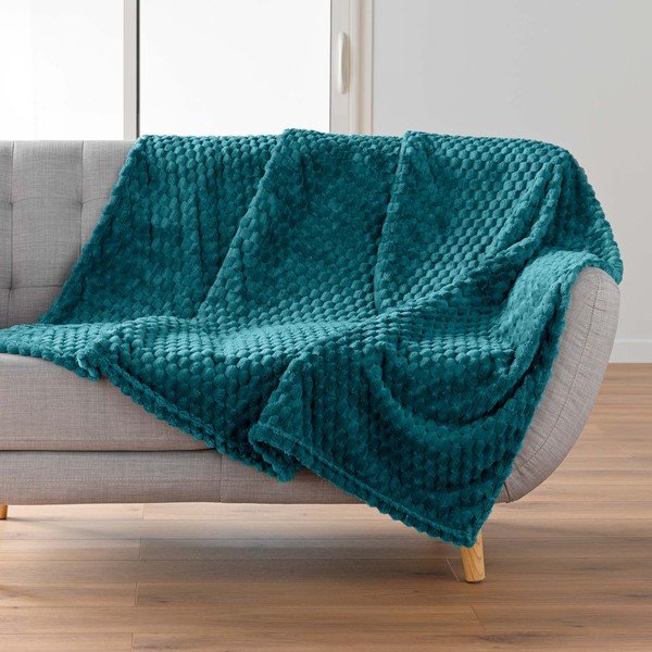 Kék mikroflanel takaró 125x150 cm Mini Frosty – douceur d'intérieur-image-1