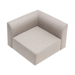 Világosszürke gyapjú-len kanapé modul (variálható) Hugg - Gazzda