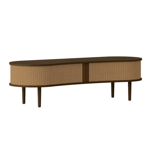 Barna-világosbarna TV-állvány tölgyfa dekorral 140x40x46 cm Audacious – UMAGE