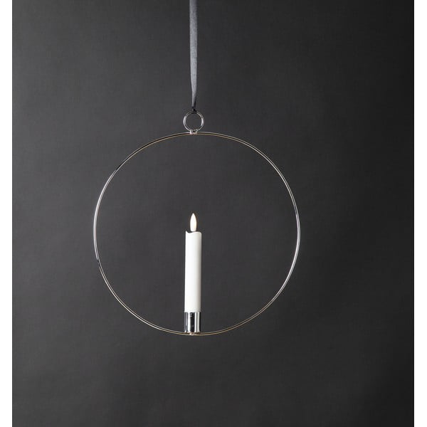 Ezüstszínű fénydekoráció Flamme Ring – Star Trading-image-1
