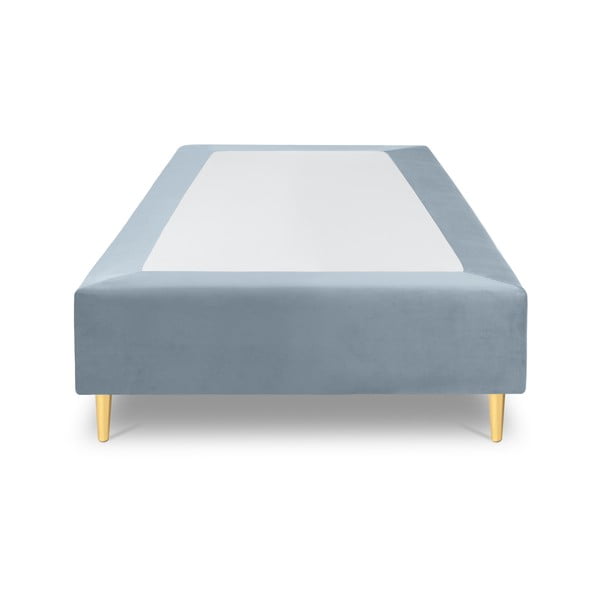 Lia világoskék bársony egyszemélyes ágy, 90 x 200 cm - Cosmopolitan Design-image-2