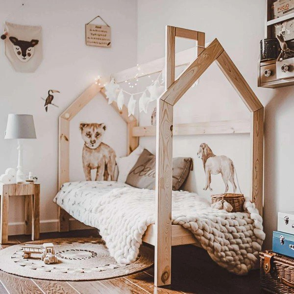 Gyerek falmatrica kis oroszlán motívummal, 64 cm - Dekornik-image-1