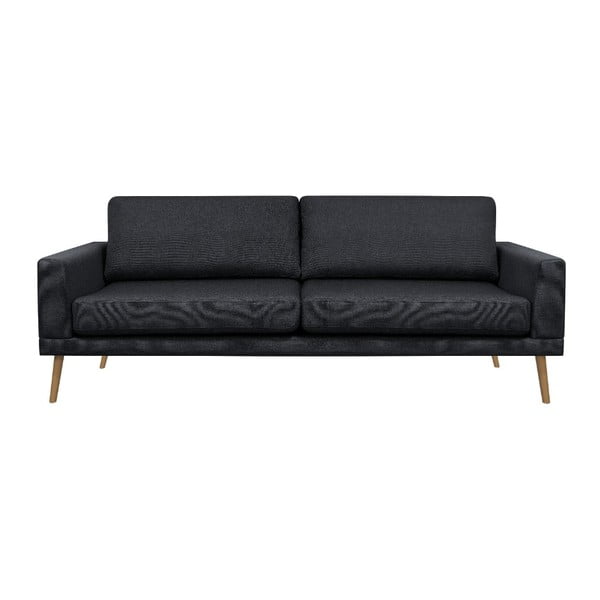 Vega fekete háromszemélyes kanapé - Windsor & Co Sofas