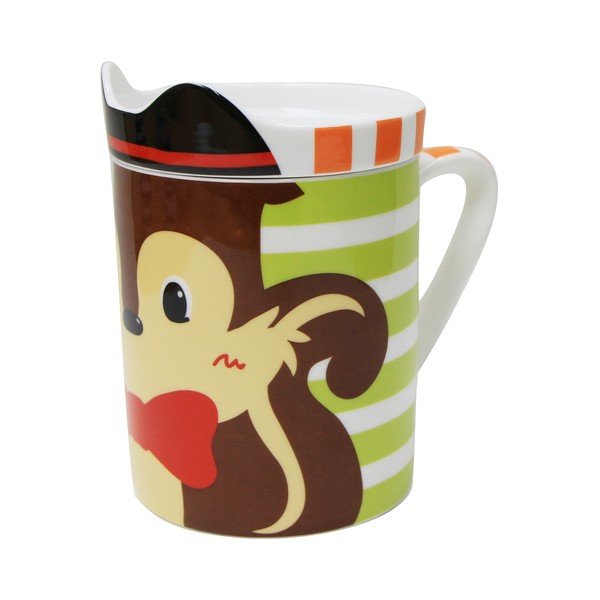 Stuart csontporcelán bögre fedéllel, 280 ml - Silly Design-image-1