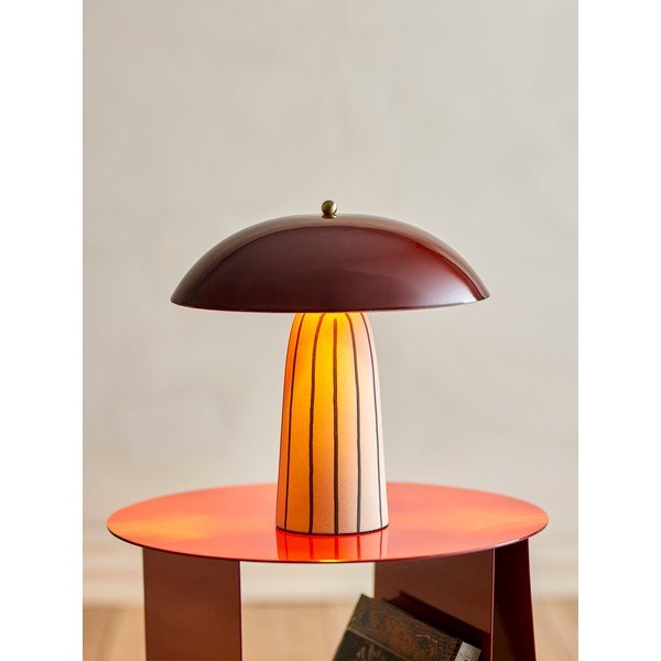 Kerámia asztali lámpa fém búrával (magasság 32 cm) Arvid – Bloomingville-image-3