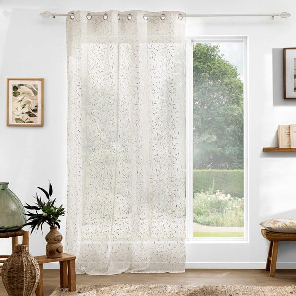 Bézs-aranyszínű fényáteresztő függöny 140x240 cm Maissa – douceur d'intérieur-image-4