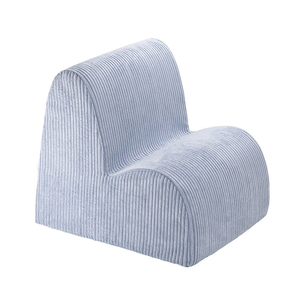 Kék kordbársony gyerek fotel Cloud – Wigiwama