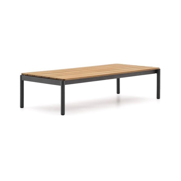 Teakfa kerti dohányzóasztal 63x149 cm Sorells – Kave Home