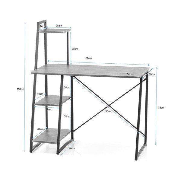 Íróasztal 50x102 cm Bren – Homede-image-3