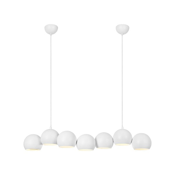 Fehér függőlámpa fém búrával Cupolo – Markslöjd