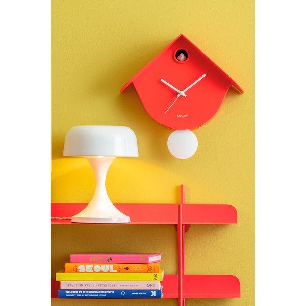 Piros fém asztali lámpa (magasság 20 cm) Moda Retro – Leitmotiv-image-1