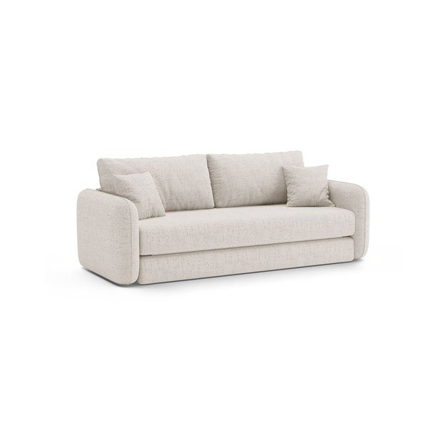 Krémszínű kinyitható kanapé 225 cm – Micadoni -image-3