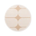 Bézs-elefántcsont színű kerek kültéri-beltéri szőnyeg ø 160 cm Duet Bowen – NORTHRUGS