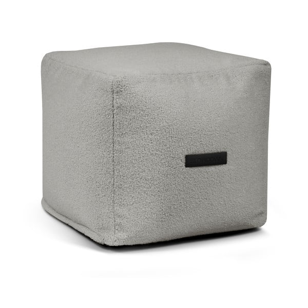 Világosszürke buklé babzsákfotel Up! MooG – SLOWDOWN