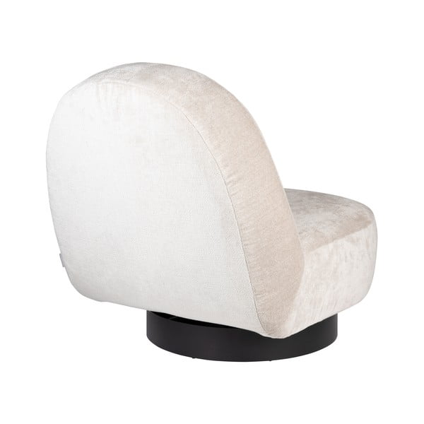 Krémszínű bársony fotel Eden – Zuiver-image-4