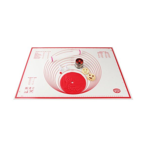 Flexxibel Love piros-fehér szilikon sablon, 60 x 40 cm - Dr. Oetker-image-2