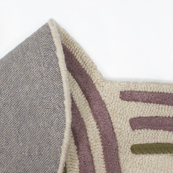 Zöld kézi szövésű gyapjú szőnyeg 140x200 cm Spiral Shaped  – Flair Rugs-image-4