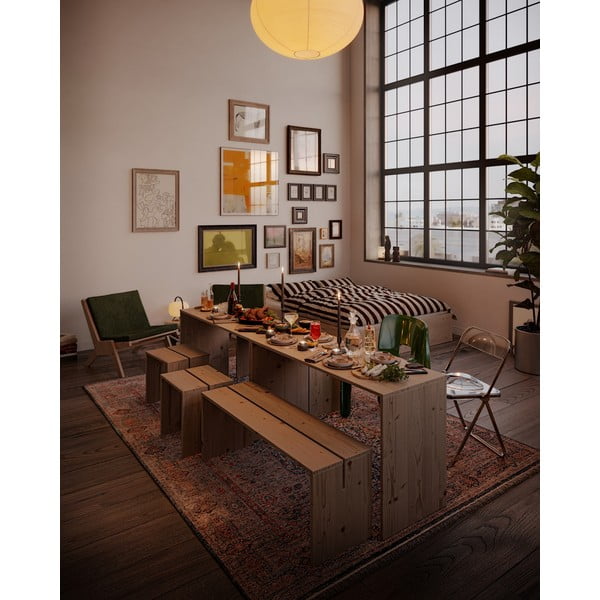 Borovi fenyő étkezőasztal 79x124 cm Join-In – Karup Design-image-1