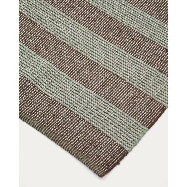 Mentazöld-barna kültéri szőnyeg újrahasznosított szálakból 200x300 cm Fonol – Kave Home-image-2