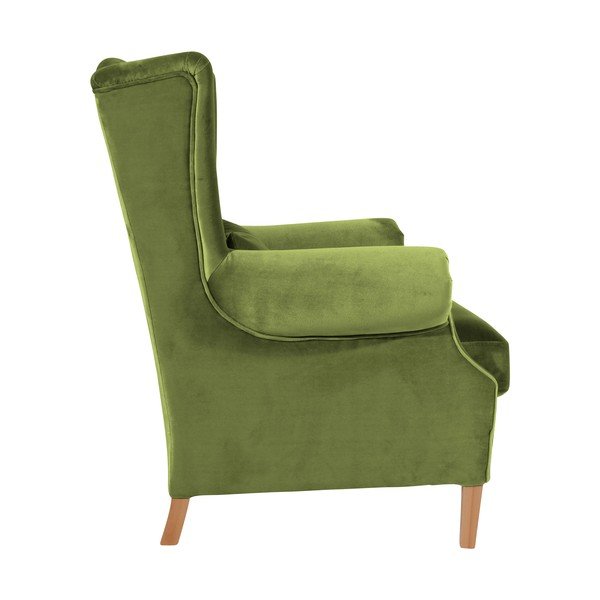 Harvey Velvet olívazöld füles bársonyfotel - Max Winzer-image-4