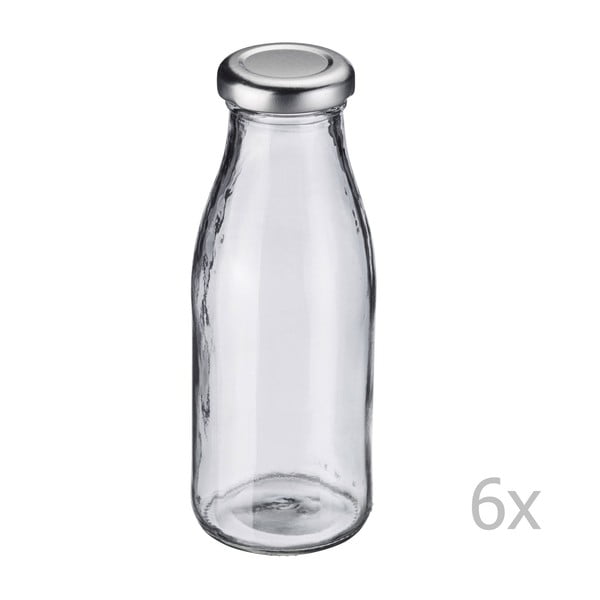 6 db tekerős kupakos italos üveg, 250 ml - Westmark
