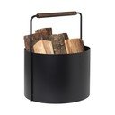 Fireplace fekete fém tűzifatartó kosár - Blomus