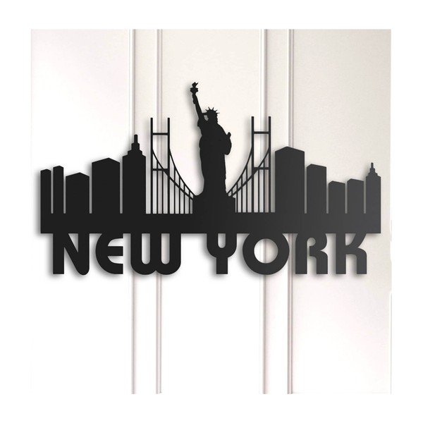 New York fém fali dekoráció