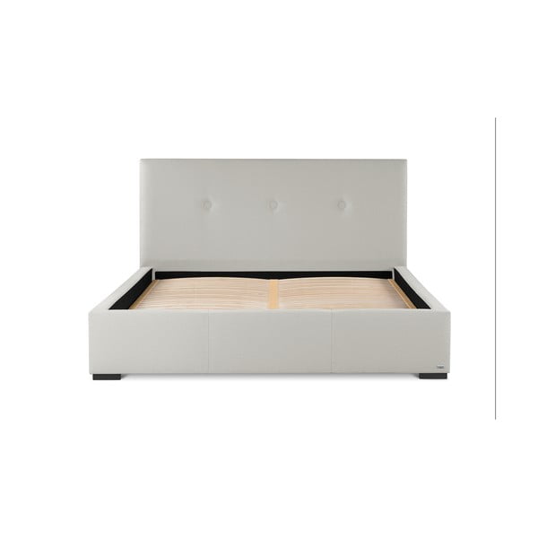 Serenity krémfehér kétszemélyes ágy tárolóhellyel, 140 x 200 cm - Guy Laroche Home