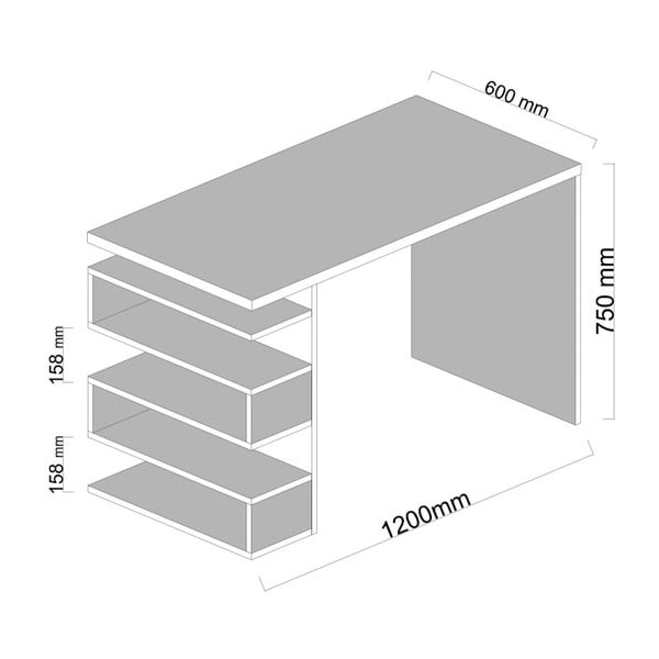 Gardo Snake fehér íróasztal-image-1