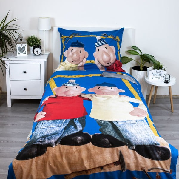 Egyszemélyes pamut gyerek ágyneműhuzat 140x200 cm Pat a Mat – Jerry Fabrics-image-1