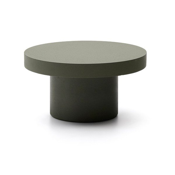 Beton kerek kerti dohányzóasztal ø 90 cm Aiguablava – Kave Home