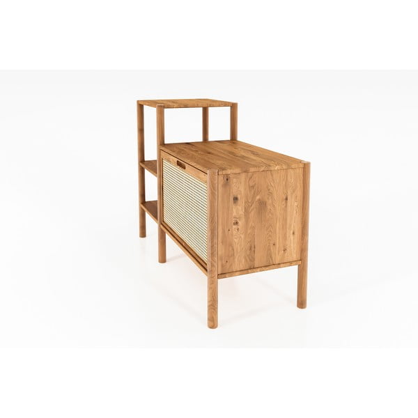 Natúr színű tölgyfa könyvespolc 115x86 cm Pola – The Beds-image-1