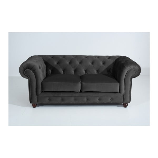 Orleans Velvet sötétszürke kanapé, 196 cm - Max Winzer