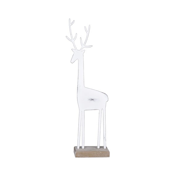 Deer fehér dekorációs szobor, magasság 25,5 cm - Ego Dekor