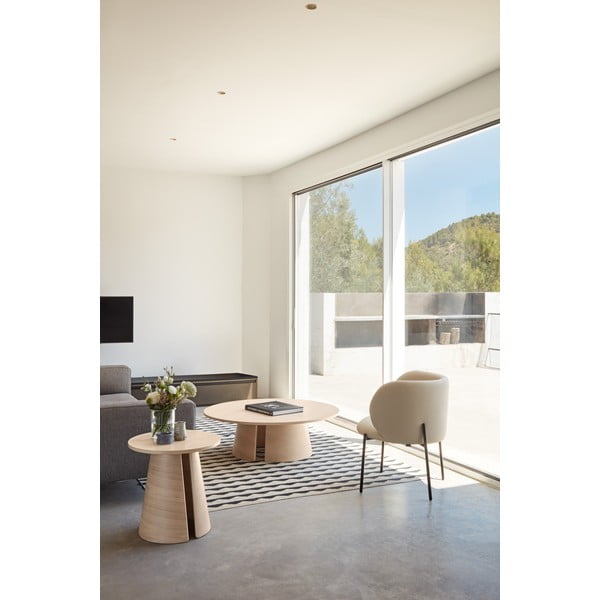 Fehér műbőr fotel Mogi - Teulat-image-1