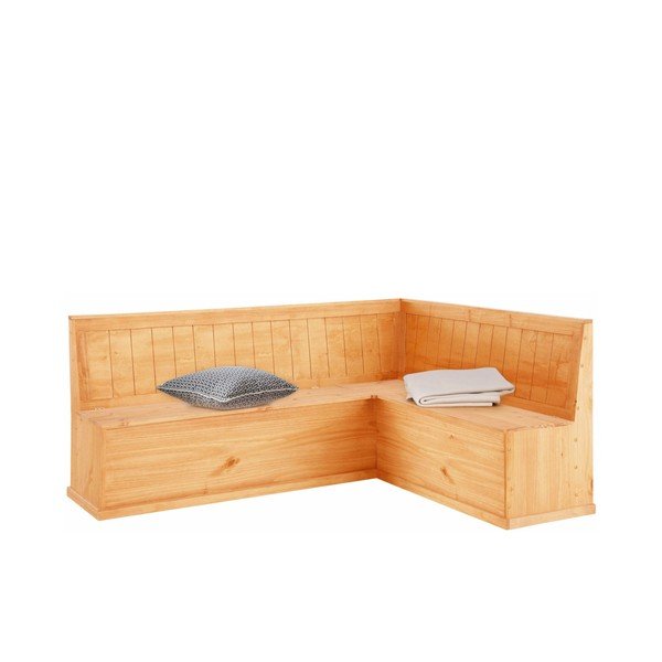 Silas sarokpad tárolóval borovi fenyőből - Støraa-image-1