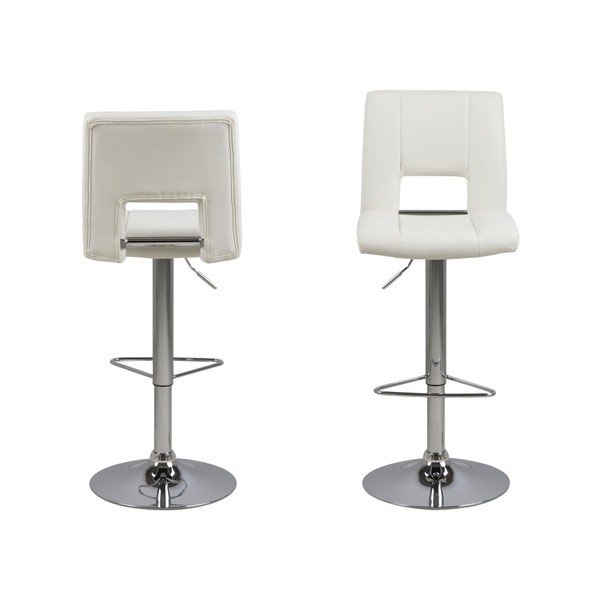 Wilma Barstool 2 db fehér bárszék - Actona-image-1