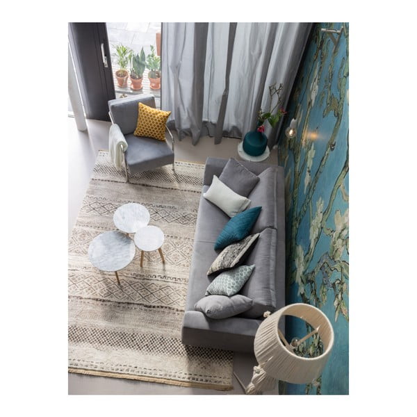 Zuiver tárolóasztal kőmintás asztallappal, ⌀ 40 cm - Zuiver-image-4