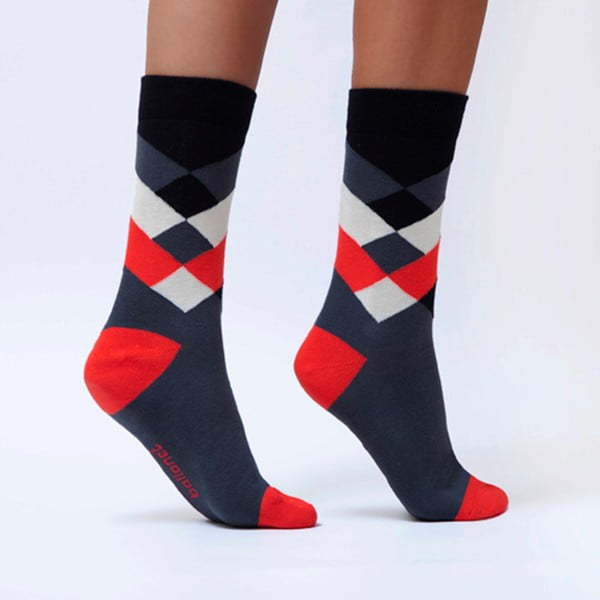 Diamond Cherry zokni, méret: 36 – 40 - Ballonet Socks-image-1